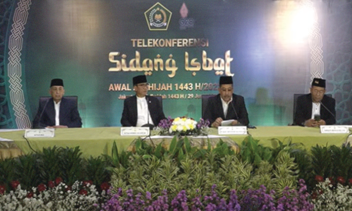 Sidang Isbat penentuan Idul Adha oleh Kementerian Agama (Kemenag) di Auditorium HM. Rasjidi Kemenag RI. (Foto: YouTube)