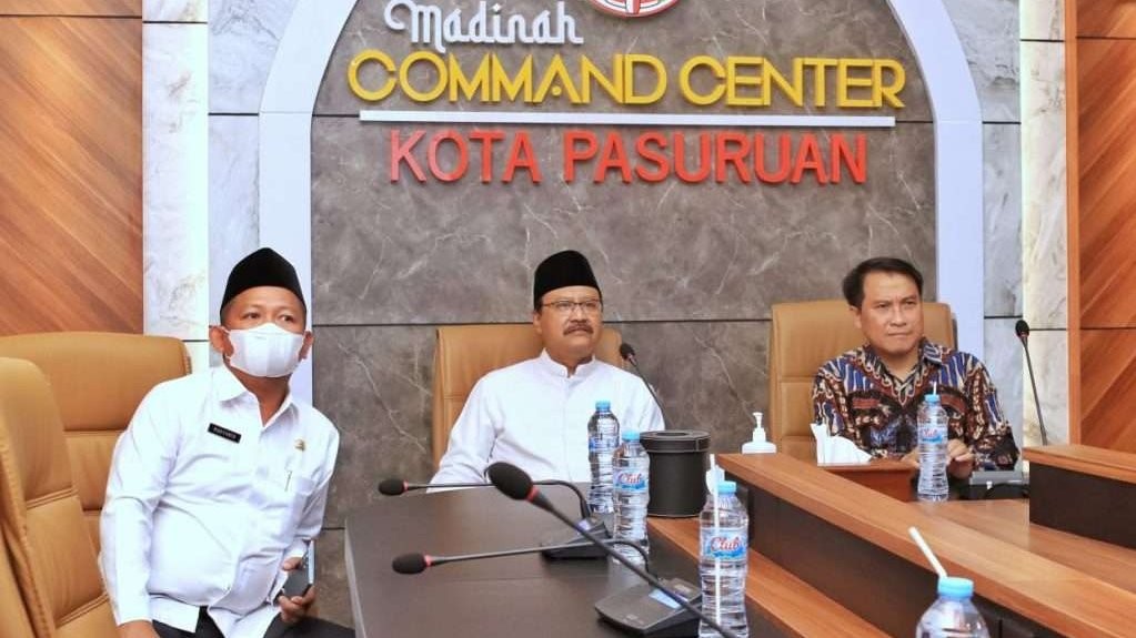 Walikota Pasuruan melaunching Madinah Command Center. (Foto: Istimewa)