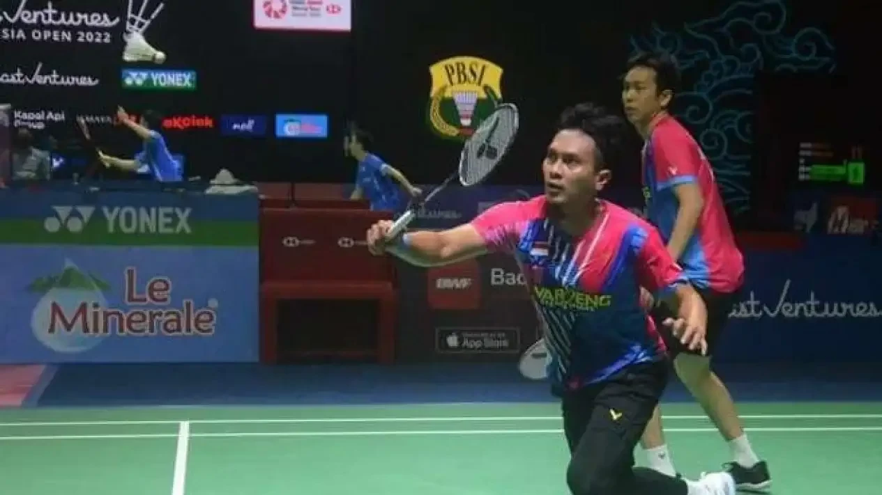 Pasangan Mohammad Ahsan/Hendra Setyawan melaju 16 besar Malaysia Masters 2022 usai mengalahkan wakil Malaysia. (Foto: Istimewa)