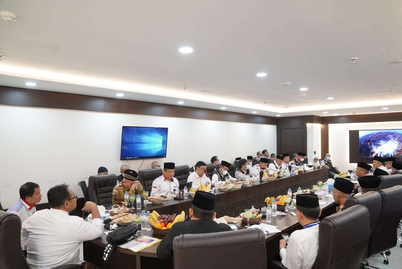 Rapat evaluasi amirul hajj, siapkan haji 1444 H sejak awal. (Foto: Istimewa)