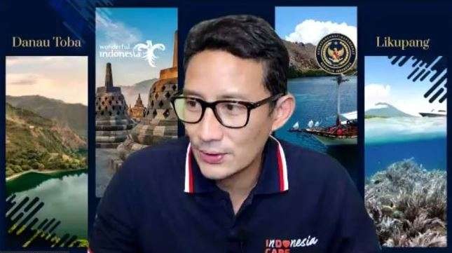 Menteri Pariwisata dan Ekonomi Kreatif (Menparekraf) Sandiaga Uno menjelaskan harga tiket Taman Nasional Komodo Rp 3,75 juta untuk biasa konservasi dan pemulihan ekonomi masyarakat. (Foto: Istimewa)