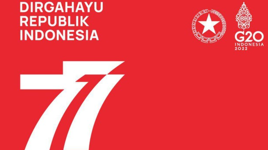 Pemerintah telah merilis logo resmi untuk memperingati Hari Ulang Tahun (HUT) Republik Indonesia (RI) Ke-77. Ada filosofi khusus di balik desainnya. (Foto: setneg)