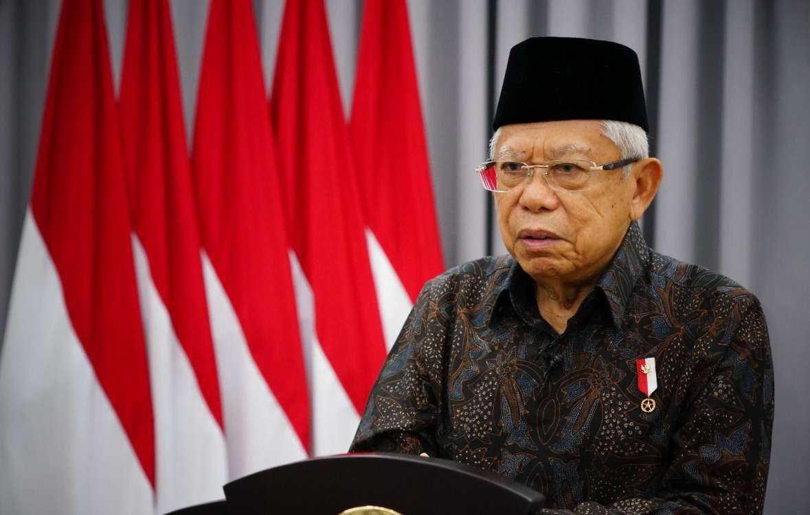 Wapres KH Ma'ruf Amin dorong perempuan berperan lebih besar dalam pembangunan manusia. Hal itu disampaikan saat membuka kongres Kongres XVI Fatayat Nahdlatul Ulama (NU). (Foto: Setwapres)