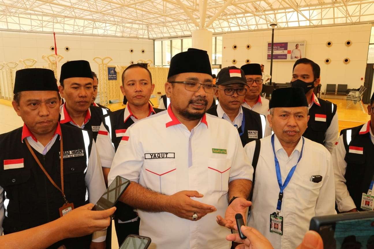 Menteri Agama Yaqut Cholil Qoumas mengimbau jemaah untuk tetap menjaga kesehatan dan tidak memforsir diri. (Foto: Istimewa)