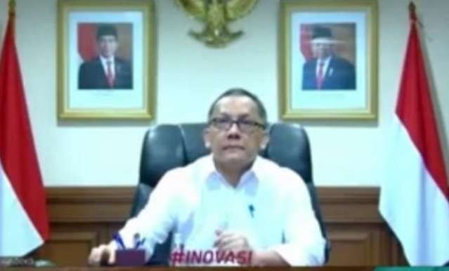 Kepala BRIN Laksana Tri Handoko,  batalkan renovasi rianng kerja dewan pengawas BRIN dengan Rp6 miliar lebih ( foto : istimewa::