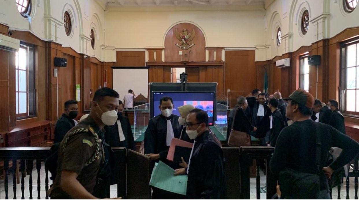 Sidang MSAT yang digelar di ruang Cakra, PN Surabaya (Foto: Andhi Dwi/Ngopibareng.id)