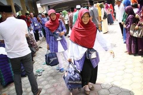 Jemaah haji pulang dari menjalankan Rukun Islam kelima. (Foto: Istimewa)