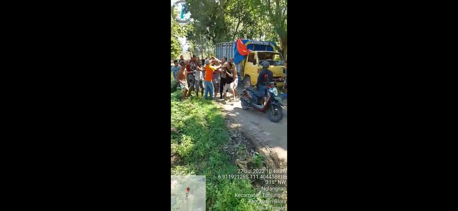 Potongan video pengeroyokan di Blora