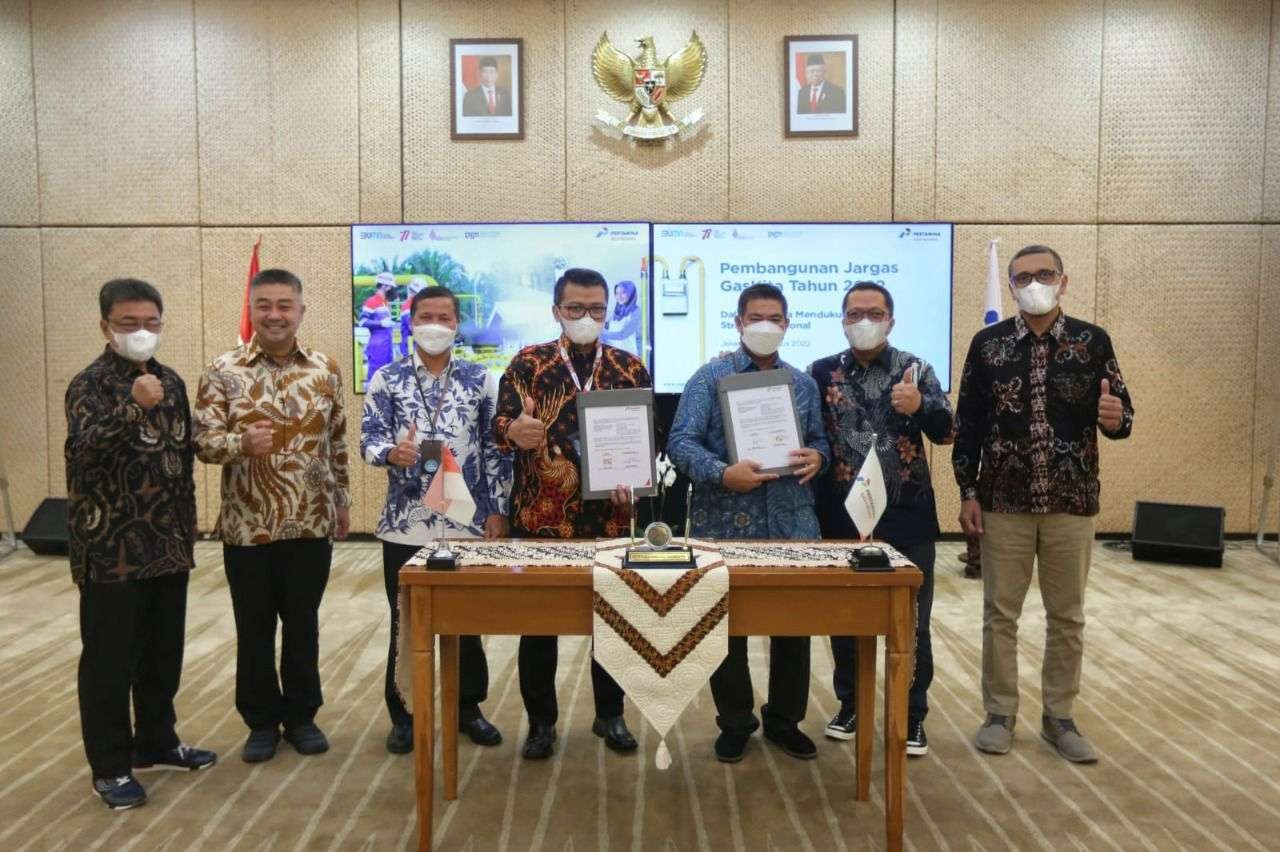 pembangunan Jaringan Gas Rumah Tangga (jargas) GasKita melalui skema investasi internal PGN untuk 4 provinsi. (Foto: Istimewa)