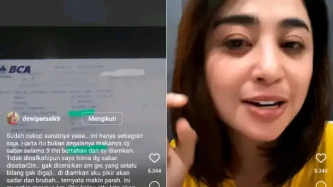 Pedangdut Dewi Perssik sindir mantan suami sekaligus manajernya, Angga Wijaya soal gaji dan nafkah hingga tukang tipu. (Foto: Istimewa)