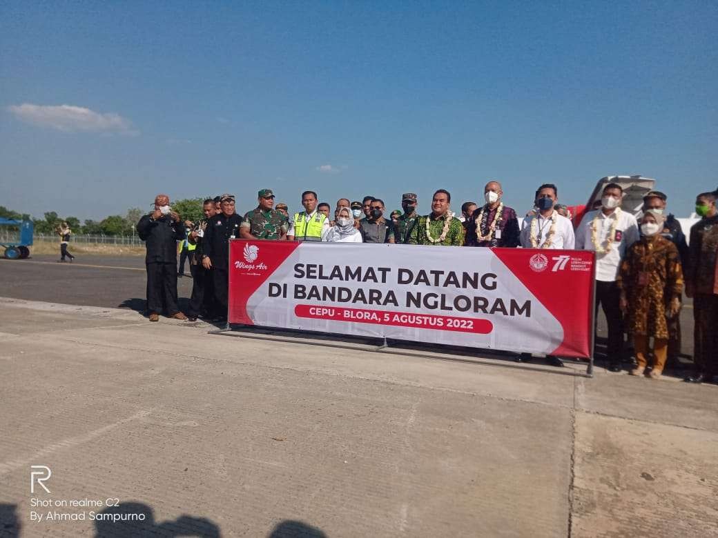 Selamat datang di Bandara Ngloram (Foto: Ahmad Sampurno /Ngopibareng.id)