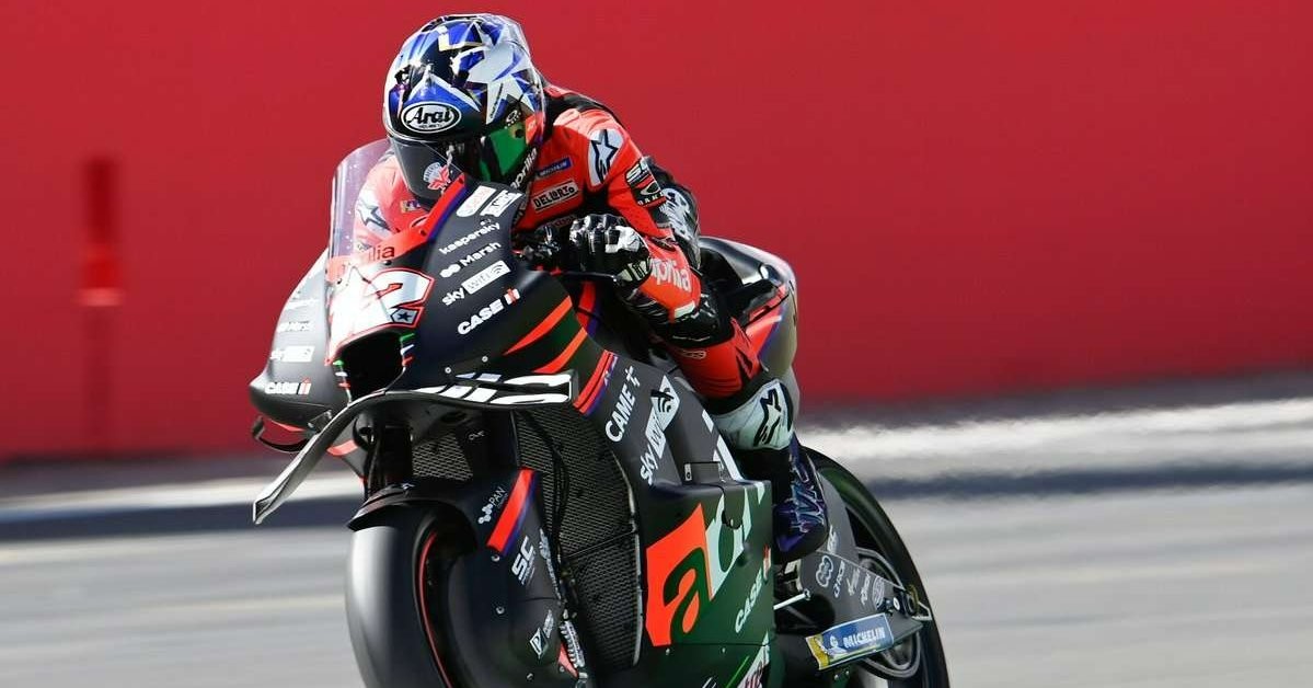 Aprilia Racing dengan pembalapnya, Maverick Vinales tampil mendominasi sesi latihan MotoGP Inggris meskipun harus kalah dengan Fabio Quartararo. (Foto: Istimewa)