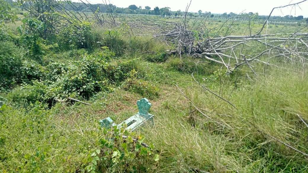 Lokasi pemakaman umum di Dusun Boro, Desa Wadung yang direlokasi untuk pembangunan kilang minyak Tuban. (Foto: Khoirul Huda/Ngopibareng.id)