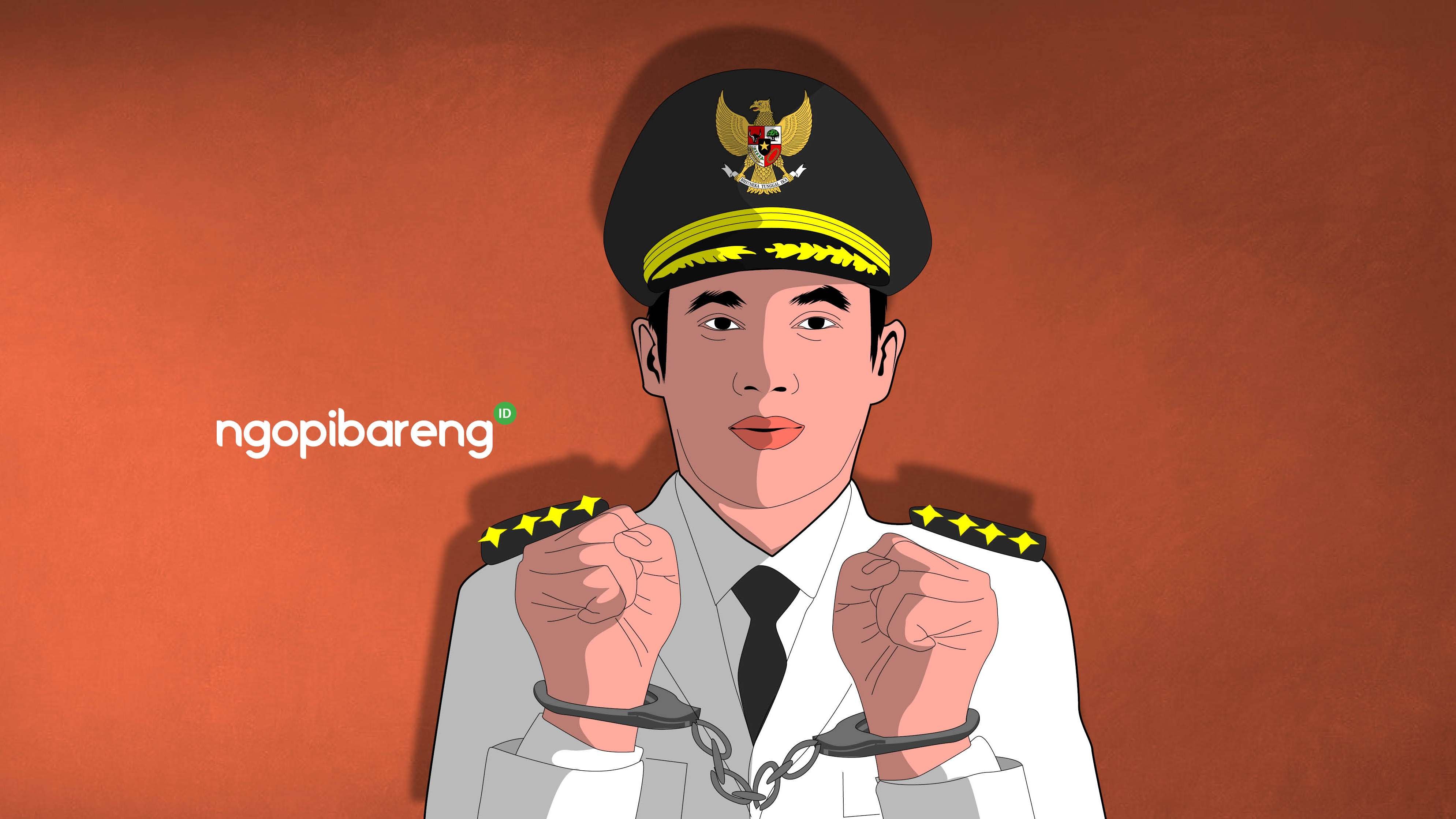 Bupati Pemalang Mukti Agung Wibowo ditangkap dalam operasi Komisi Pemberantasan Korupsi (KPK), Kamis 11 Agustus 2022. (Ilustrasi: Fa Vidhi/Ngopibareng.id)