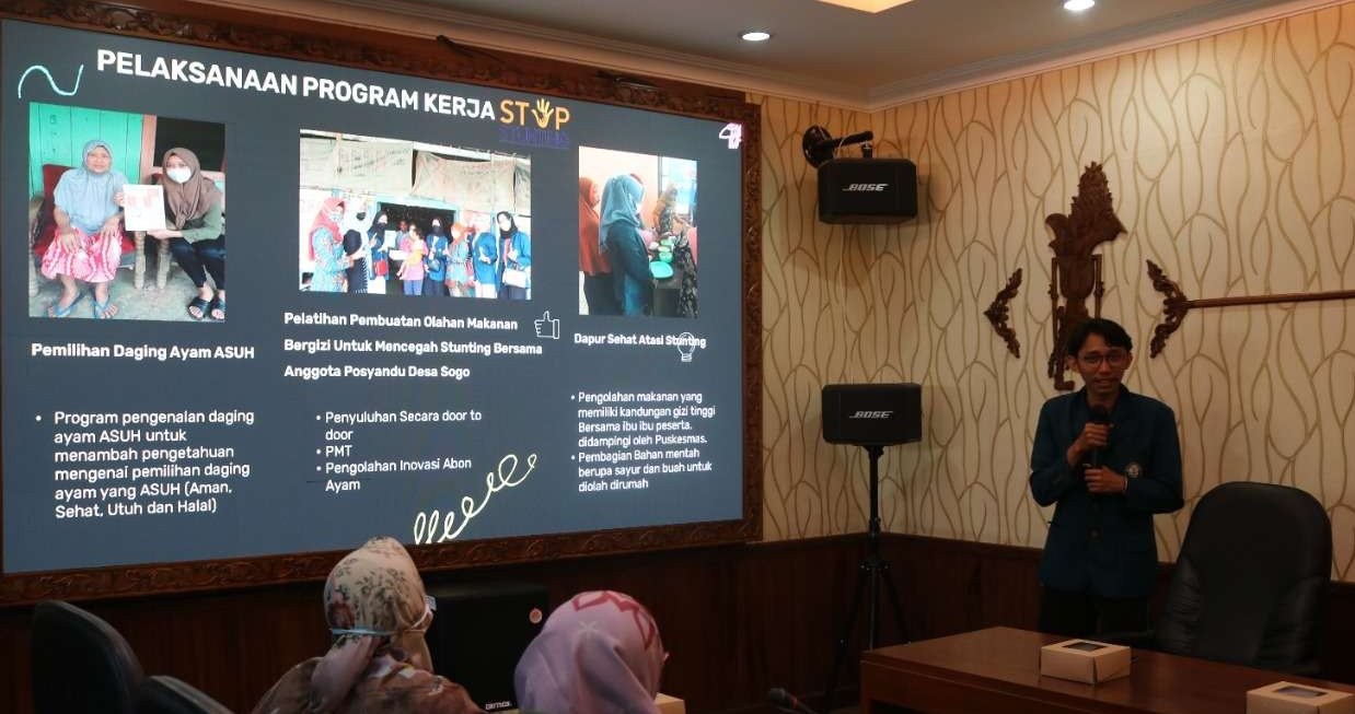 Perwakilan mahasiswa paparkan permasalahan stunting di Blora (Foto: Ahmad Sampurno / Ngopibareng.id)