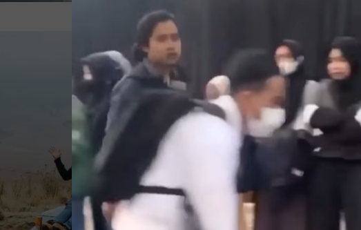 Video pendek berisi sekelompok mahasiswa sedang menjalani masa orientasi studi dan pengenalan kampus (Ospek), viral di media sosial. (Foto: tangkapan layar)