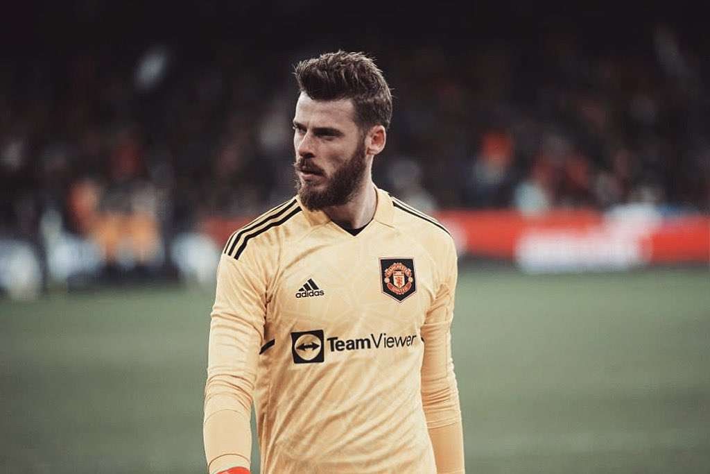 David de Gea membuat dua kesalahan fatal saat Manchester United kalah telak 0-4 atas tuan rumah Brentford. (Foto: Twitter/@ManUtd)