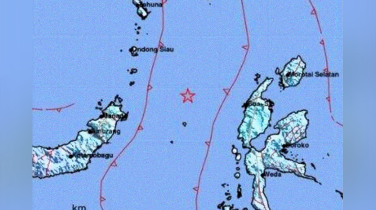 Gempa bumi magnitudo 5,9 guncang Halmahera. (Foto: BMKG)