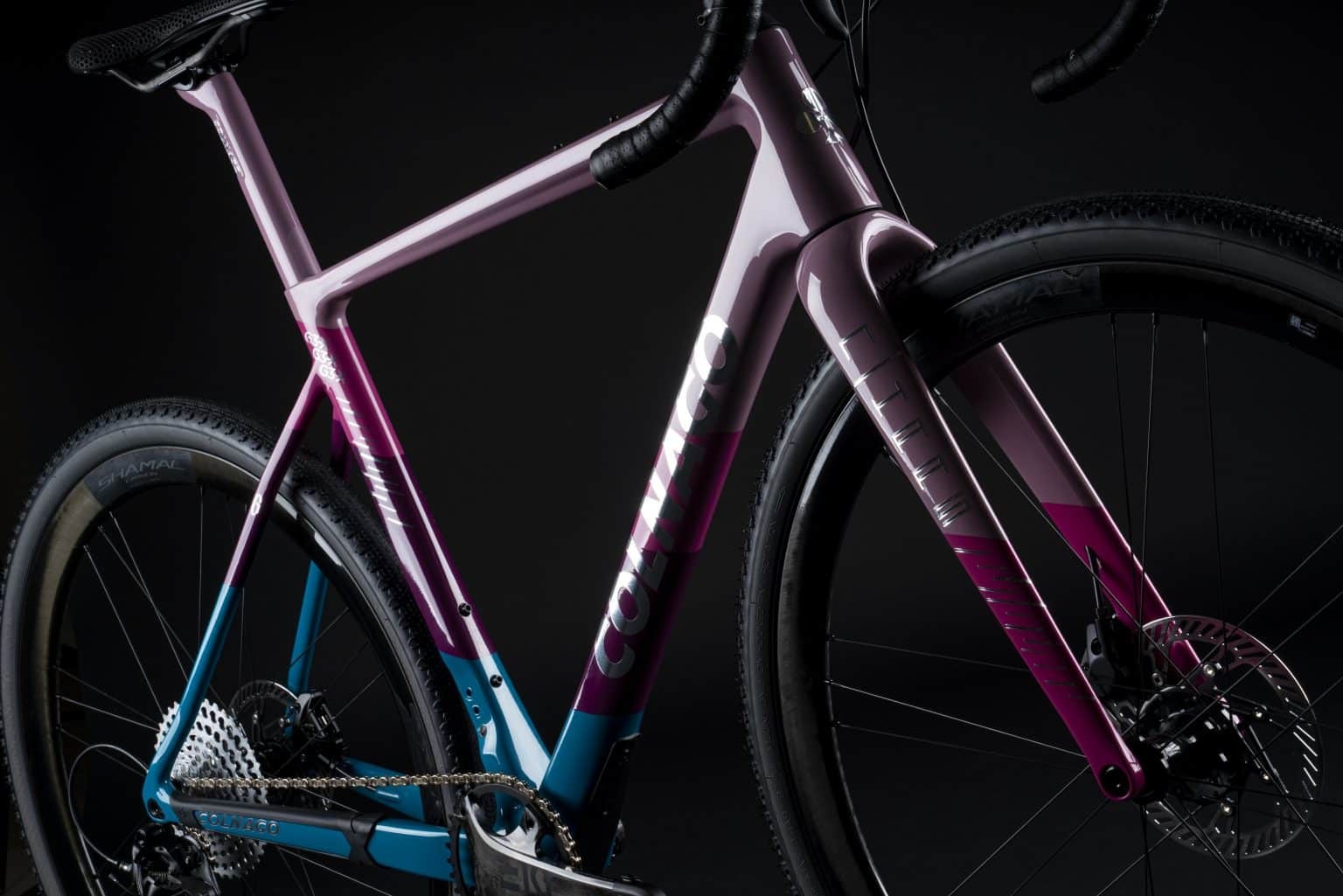 Colnago G3-X Purple Rain yang dibuat dengan passion and love oleh Colnago untuk Nathan Haas berlomba di SBT GRVL.