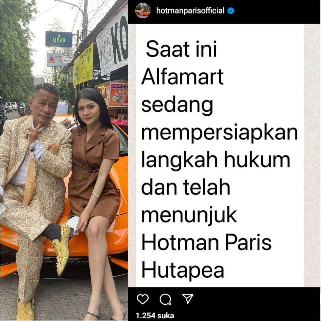 Hotman Paris dan Perusahaan siap membela karyawan Alfamart yang merekam aksi pencurian cokelat namun malah didakwa UU ITE.(Foto: Instagram)