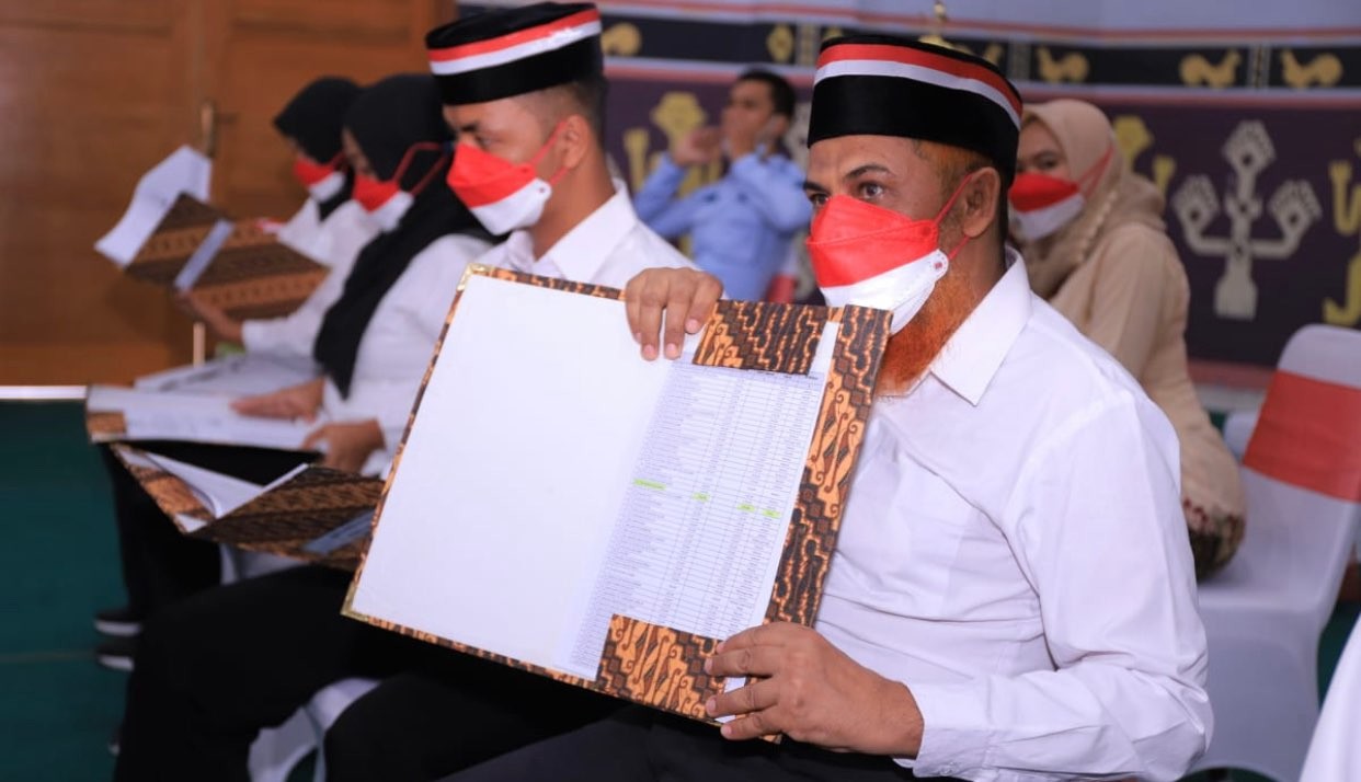 Napiter Lapas Kelas I Surabaya di Porong, Kabupaten Sidoarjo, Umar Patek. (Foto: Dokumentasi Kakanwil Kemenkumham Jatim)