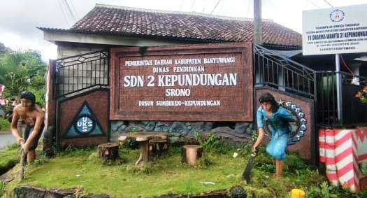 SDN 2 Kepundungan, Kecamatan Srono, Banyuwangi tempat Farel Prayoga menuntut ilmu (Foto: Istimewa)