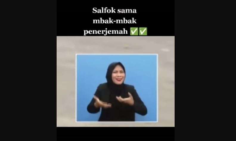 Penampilan Winda Utami yang atraktif saat menerjemahkan lagu Ojo Dibandingke dari Farel Prayoga ke bahasa isyarat membuatnya ikut viral di media sosial. (Foto: Instagram @wind.utami)