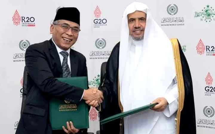 Al-Issa akan menjadi co-chair R20 bersama Ketua Umum PBNU KH Yahya Cholil Staquf (Gus Yahya). (Foto:PBNU for ngopibareng.id)