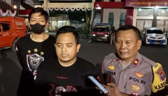 Kasatreskrim Polres Jember memaparkan soal penganiayaan siswa berujung maut (Foto: Rusdi/Ngopibareng.id)