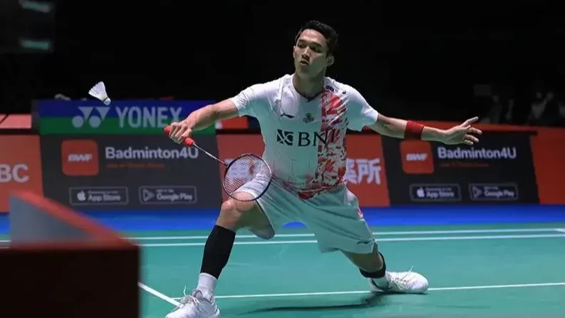 Jonatan Christie melaju ke perempat final BWF World Championship usai kalahkan wakil Taiwan. (Foto: Ant)