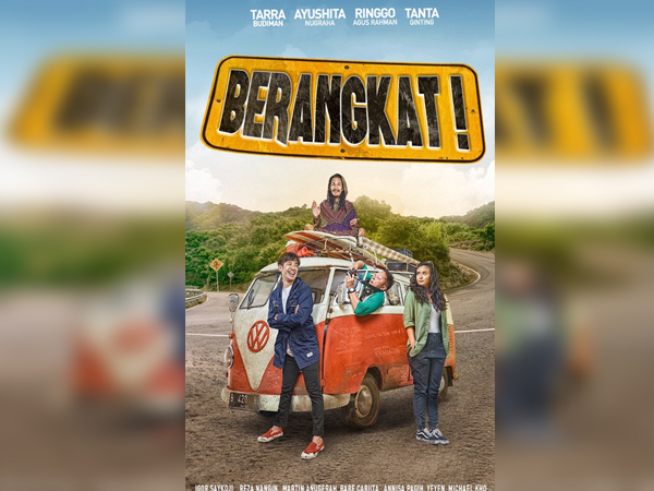 Poster film Berangkat yang mengisahkan tentang persahabatan empat sekawan. (Foto: MVP Pictures)