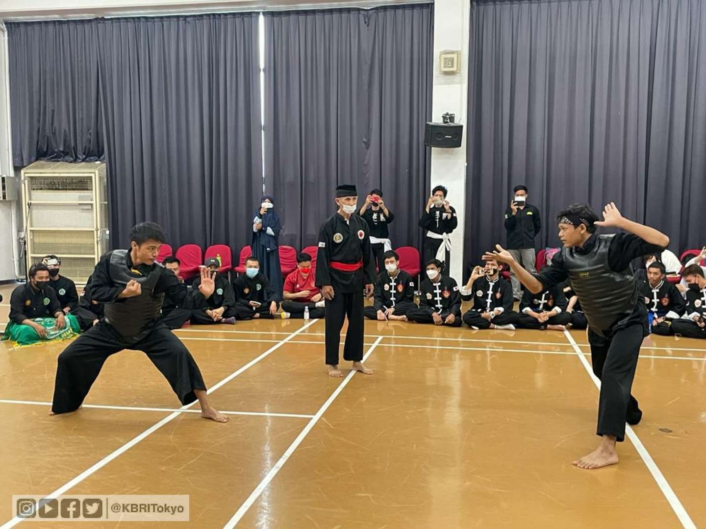 KBRI Tokyo dalam memperingati HUT ke-77 RI menyelenggarakan Silaturahmi antar Perguruan Silat Indonesia di Jepang. (Foto; Dokumentasi KBRI Tokyo)