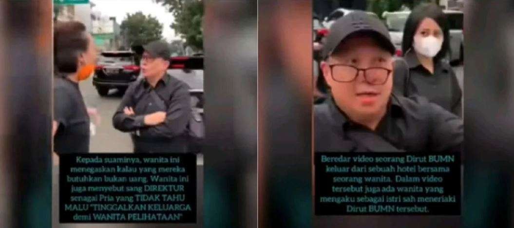 Direktur Utama PT Taspen (Persero), Antonius Nicholas Stephanus (ANS) Kokasih viral digerebek istri, Rina Lauwy. Namun, kuasa hukum menyebut keduanya sudah bercerai. (Foto: Snack Video)