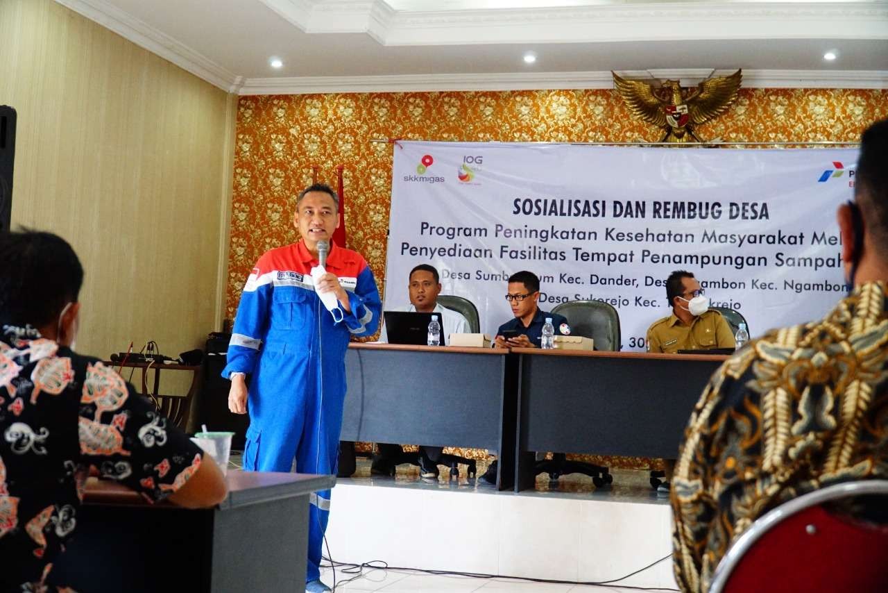 Sosialisasi soal kegiatan mengurangi dampak sampah di Bojonegoro, Selasa 30 Agustus 2022.(Foto: dok. PEPC)