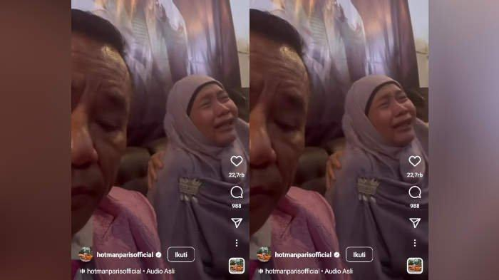 Hotman Paris (kiri) saat menerima laporan Soimah orang tua santri Gontor yang tewas diduga korban penganiayaan. (Foto: Tangkapan Layar TikTok)