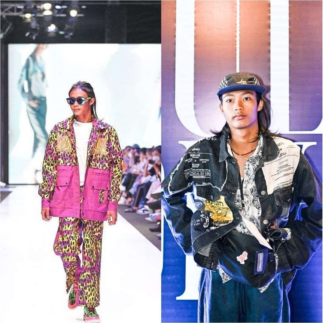 Bonge Citayam melenggang di catwalk JF3 jadi model bersama Al Ghazali. (Foto: Instagram @jf3_fashionfest)