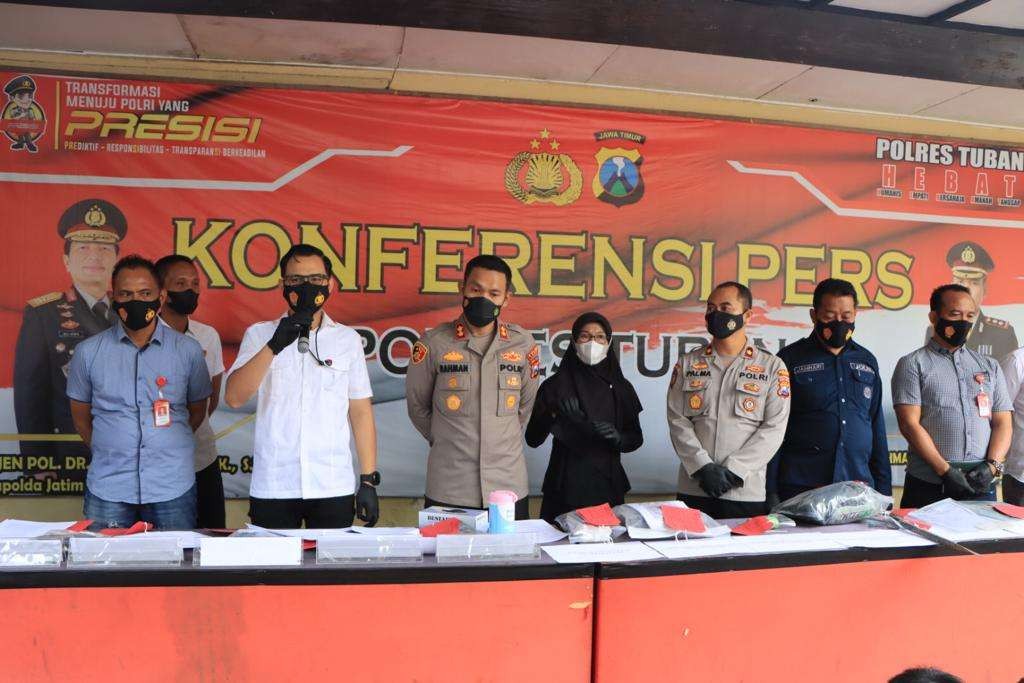 Polres Tuban berhasil mengungkap kasus penimbunan BBM. (Foto: Dokumentasi Polres Tuban)