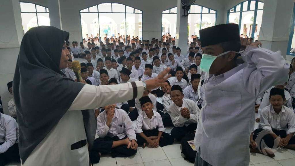 Para santri di Pesantren Bahrul Ulum Tambakberas Jombang, dalam aktivitas ramah anak. (Foto: PP Tambakberas)