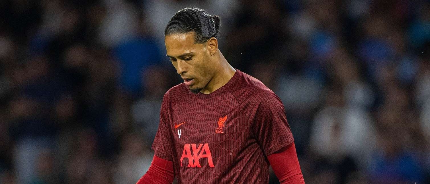 Virgil van Dijk tak mampu membendung gempuran Napoli di sepanjang laga matchday 1 Liga Champions 2022-2023, Kamis 8 September 2022