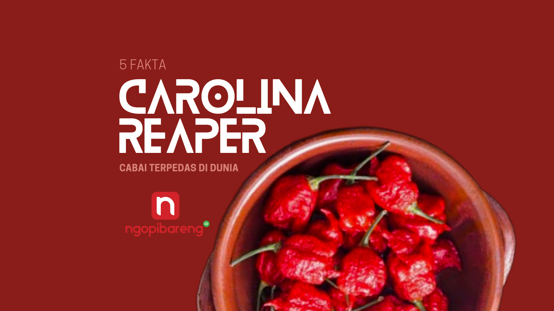 Carolina Reaper (Illuastrasi: Fa Vidhi/Ngopibareng.id)