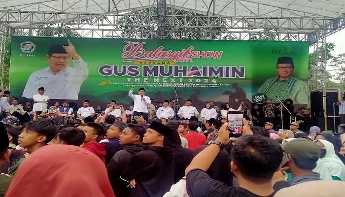 Ketua UMUM PKB Muhaimin Iskandar memastikan maju sebagai Calon Presiden Tahun 2024 (Foto: Rusdi/Ngopibareng.id)