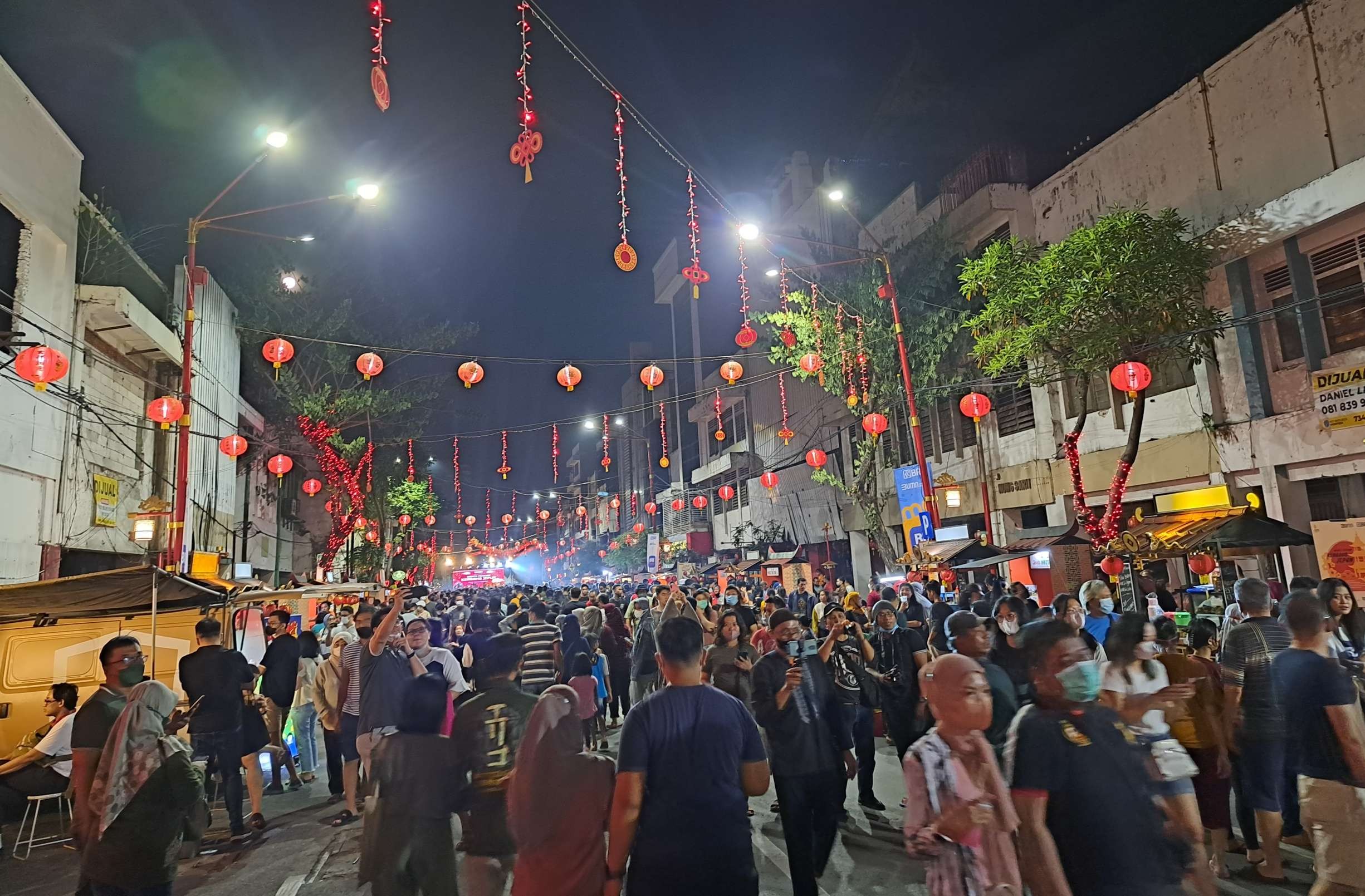 Wisata kuliner Kya-Kya di Kembang Jepun Surabaya, resmi dibuka kembali hari ini, Sabtu, 10 September 2022. (Foto: Pita Sari/Ngopibareng.id)