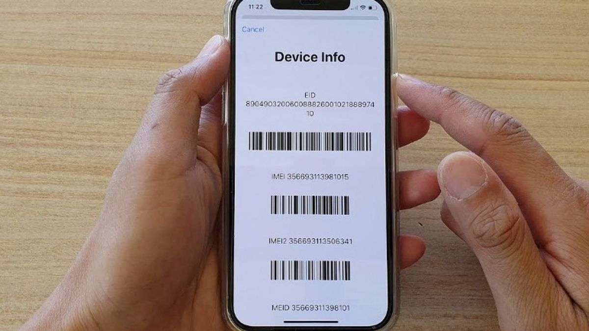 Cara Cek IMEI iPhone untuk Memastikan Ponsel Legal atau Tidak.(Foto: Dokumentasi Eraspace)