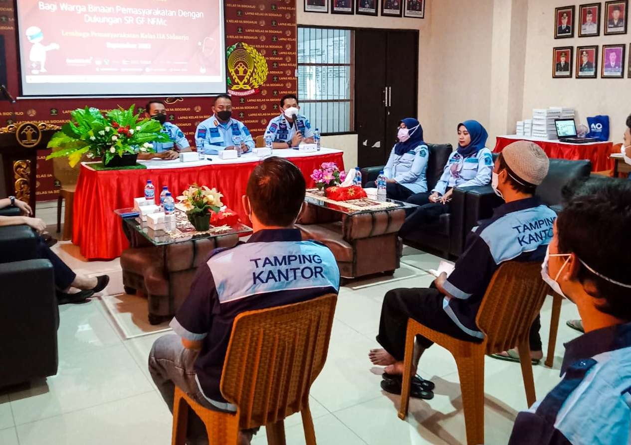 Pelatihan kader kesehatan lapas Sidoarjo (Foto:istimewa)