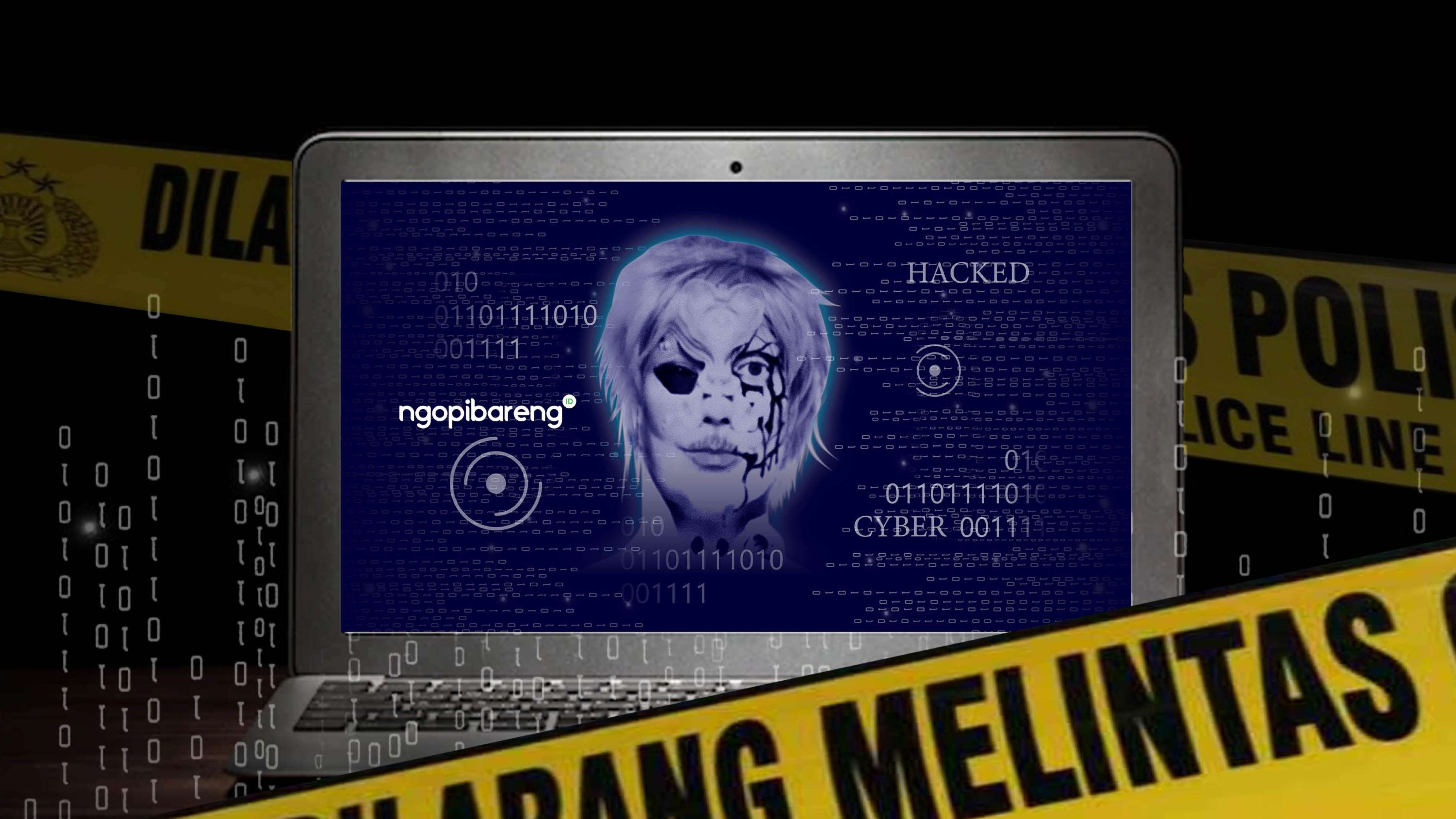 Muhammad Agung Hiyatullah (MAH), pemuda asal Madiun, Jawa Timur, diduga turut membantu menyebarkan informasi hacker Bjorka. (Ilustrasi: Fa Vidhi/Ngopibareng.id)