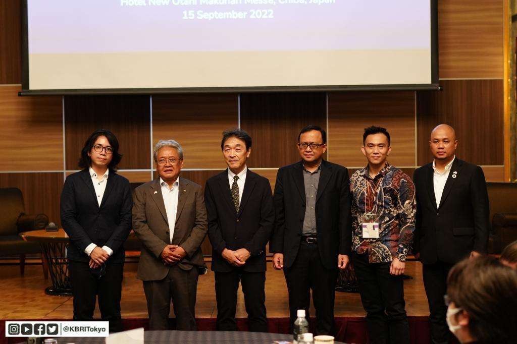 Dubes RI untuk Jepang Heri Akhmadi membuka forum bisnis serta one on one business matching pengembangan kerja sama game dan animasi Indonesia – Jepang pada Kamis 15 September 2022. (Foto: Dokumentasi KBRI Tokyo)