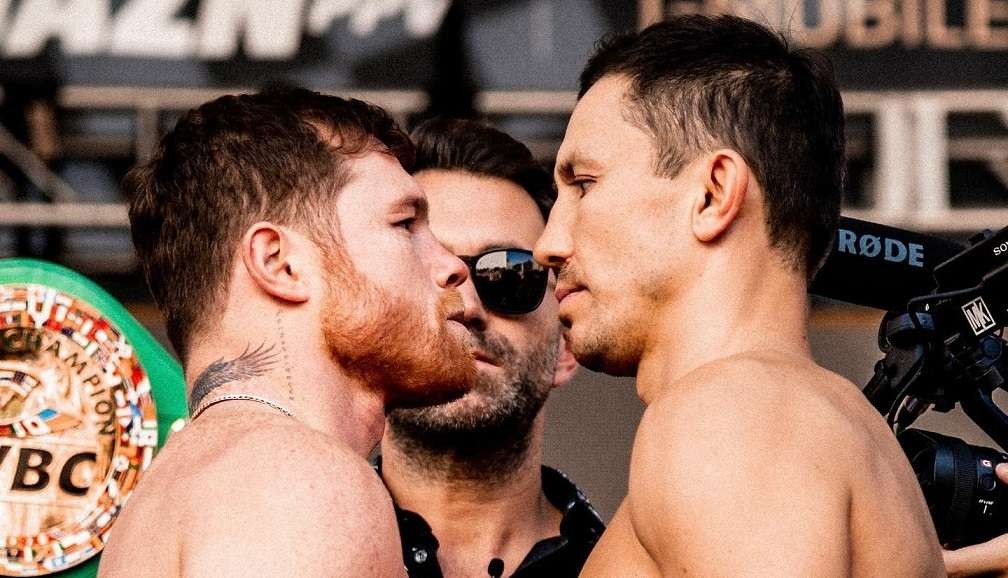 Saul Canelo Alvarez vs Gennady Golovkin. (Foto: Twitter/@Canelo)