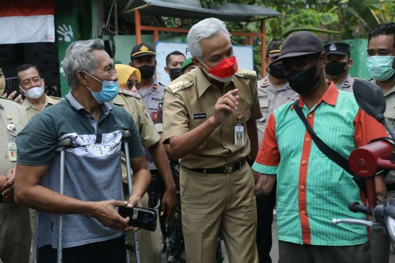 ubernur Jawa Tengah Ganjar Pranowo kunjungi Desa Birit Kecamatan Wedi, Kabupaten Klaten sebagai Desa Ramah Disabilitas, Senin 19 September 2022. (Foto: ist)