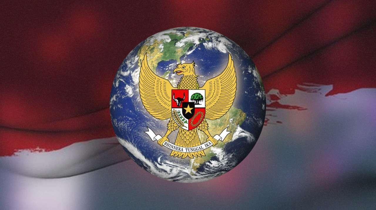 Pancasila dan dunia baru. (Ilustrasi: fa vidi/Ngopibareng.id)