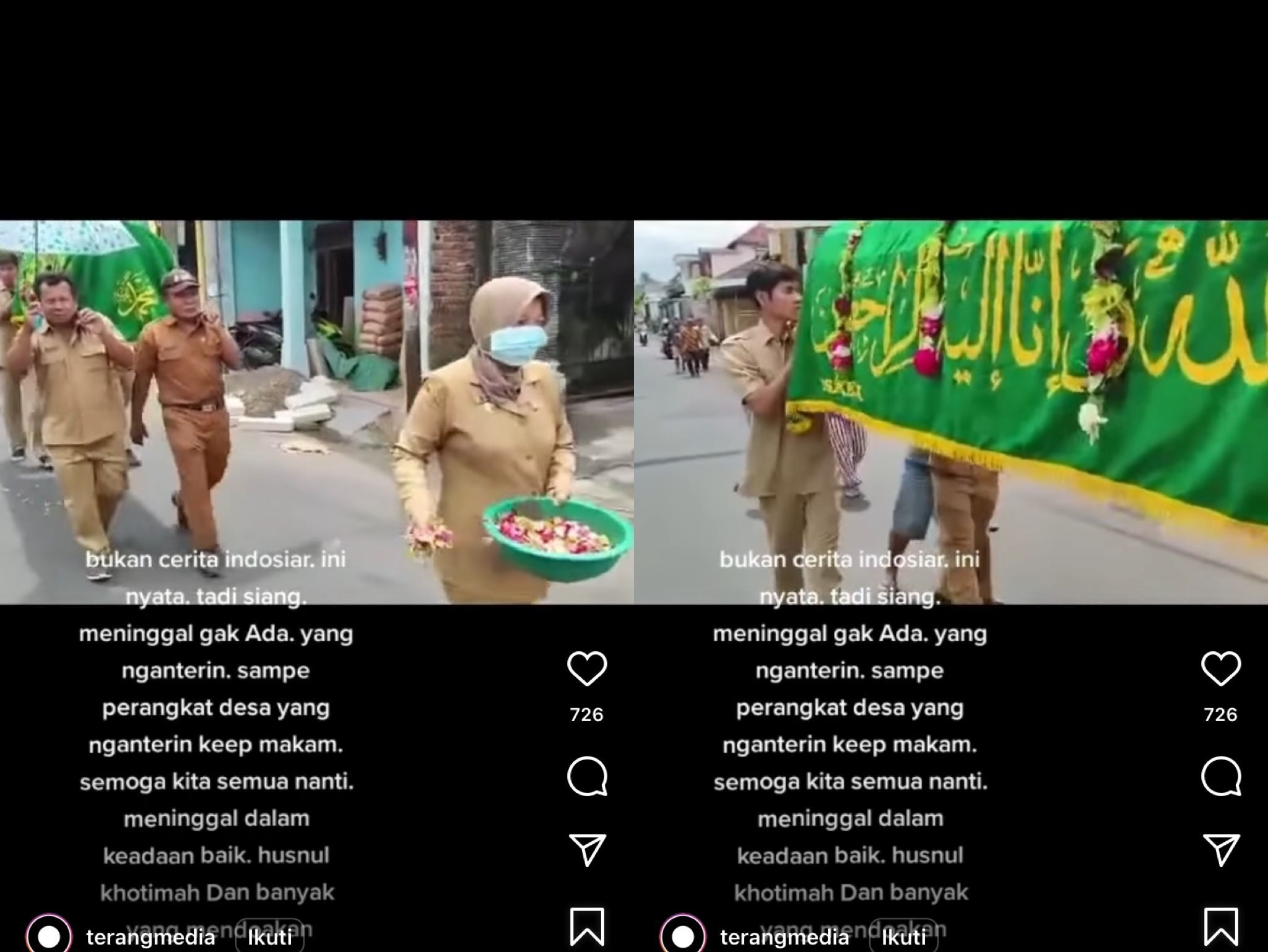 Narasi video viral tentang aparat desa menguburkan jenazah warganya ternyata hoax. (Foto: terangmedia)